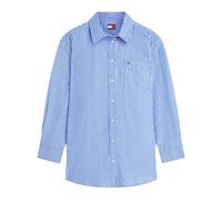 Vertical-stripe Logo-Patch Oversized Shirt - female - Tommy Jeans - Shirts - Blue - XS - Blouses & Shirts XS