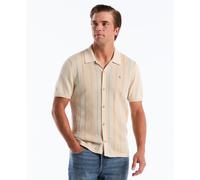 Vertical Stripe Sweater Polo In Birch