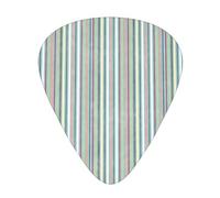 Vertical Stripes Print 12 Pcs Guitar Picks Fit Lovers 3 Different Thickness 0.46 0.71 0.96mm
