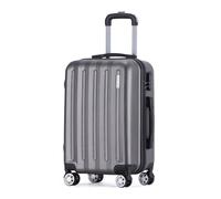 VERTICAL STUDIO 20" Hand Luggage Suitcase, Lockable Hard Shell Trolley. Travel Luggage, Cabin Luggage (H×W×D): 54 × 38 × 21 cm, for Airplane Travel, Udevalla Dark Grey, hard shell rolling suitcase