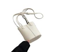 Vertical Style Shoulder Bucket Bag Set For Women Pure Color Crossbody Summer Handbag Luxury(WHITE)