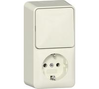 Vertical Surface Mount Switch Socket Combo 16A 250V - 417612