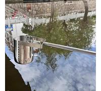 Vertical Swing Dipper Sampler,304 Stainless Steel Water Sample Cups with Telescoping Rod,500ml /1000ml Sampling Bucket,for Lake River Wellhea(Size:1.17m-4m/3.8ft-13ft,Color:500ml)