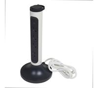 Vertical TKD 4xPA 2m OSB Black and White Stand-up Socket (European Socket) - 049410