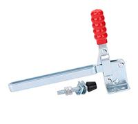 Vertical Toggle Clamp Heavy Duty Quick Release Workholding Tool with Lengthened Fixture Fastening for Woodworking Metalworking and Industrial Applications Iron Galvanized 180kg
