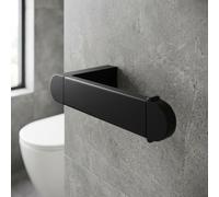 Vertical Toilet Roll Holder Black Paper Rack WC Modern