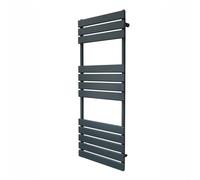 Monster Shop Flat Panel Towel Radiator 1200 X 450Mm Anthracite Grey, Grey
