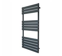 Monster Shop Flat Panel Towel Radiator 1200 X 600Mm Anthracite Grey, Grey