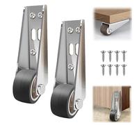 Vertical Track Roller Wheel, 2PCS Door Support Wheel with 8 Screws | Quiet Smooth Sliding, Anti Sag Gate Wheels for Wooden Gates, Heavy Duty Gate Caster Wheels, for Home Furniture