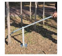 Vertical Tree Root Extractor， Fence Post Tree Stump Puller Tool 100cm Pole Multiple Sizes(S)