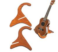 Vertical Ukulele Stand Detachable Portable Display Instrument Strings 21 to 26 Inch Small Size Stability Safety PVC Wood Lightweight for Stage Exhibition Home Daily Brewing