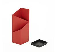 Vertical Umbrella Stand for Indoor Use Red Patio Umbrella Holder with Drip Tray Ideal for Walking Sticks 20x25x60 cm - Stylish and Functional Design