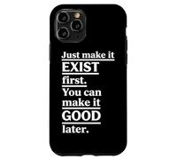 Vertical Underlined Exist Good Motivational Block Design Case for iPhone 11 Pro