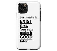 Vertical Underlined Exist Good Motivational Block Design Case for iPhone 11 Pro