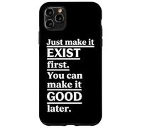 Vertical Underlined Exist Good Motivational Block Design Case for iPhone 11 Pro Max