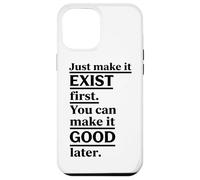 Vertical Underlined Exist Good Motivational Block Design Case for iPhone 12 Pro Max