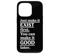 Vertical Underlined Exist Good Motivational Block Design Case for iPhone 13 Pro