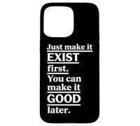 Vertical Underlined Exist Good Motivational Block Design Case for iPhone 15 Pro Max