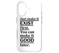 Vertical Underlined Exist Good Motivational Block Design Case for iPhone 17