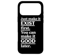 Vertical Underlined Exist Good Motivational Block Design Case for iPhone 17 Pro Max