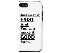 Vertical Underlined Exist Good Motivational Block Design Case for iPhone SE (2020) / 7/8
