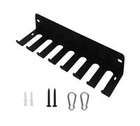 Vertical Wall Mounted BarbellBrackets, Barbell Rack Wall Mount 7 Holes Steel 43x13x5cm