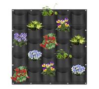 Vertical Wall Planter Bag - Black 25 Pockets
