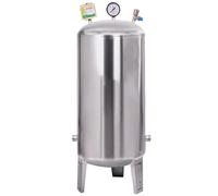 Vertical Water Pressure Tank，15.8/26.4/42.2/52.8/66/79.2 Gal Reverse Osmosis Tank Storage Bladder Containers, Pressurization System(300L/79.2Gal(155x50cm/61x19.6in))