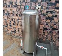 Vertical Water Pressure Tank Stainless Steel with Heat Preservation Sleeve,Air Release Valve, Pressure Switch, Pressure Gauge((95x50cm/37x19in) 160L/42.2Gal)