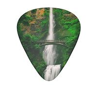 Vertical Waterfall Printed Guitar Picks 12 Pack Picks Sampler With Storage Box For Guitar Bass Ukulele 0.46mm