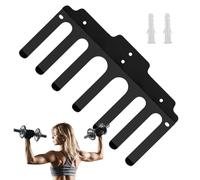 Vertical Weight Bar Rack - Vertical Hook Organizer, Dumbbell Storage Rack, Storage Hooks Organization for Fitness Equipment, Gym, Home Mu