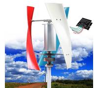 Vertical Wind Turbine 14000W 3 Blades Kit, 12V/24V/48V/110V/220V Spiral Design, Three-Phase with Controller for Industrial Energy Equipment