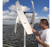 Vertical Wind Turbine 5000W/9000W No Noise with Waterproof Charge Controller, 3 Blades for Home Use and Camping - Vertical Axis Design