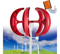 Vertical Wind Turbine Generator 3000W/4000W/5000W, 12V/24V/48V with Controller for Hybrid Wind-Solar Applications, Ideal for Garden, Boat, Off-Grid Energy Solutions