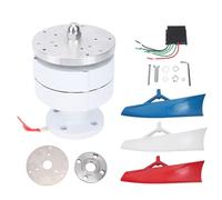 Vertical Wind Turbine Generator 300W High Efficiency Permanent Magnet Portable Wind Power Kit with Controller for Home Outdoor Use Nylon Composite Blades