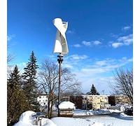 Vertical Wind Turbine Generator, 8000W High Efficiency 12V 24V 48V 3 Phase Power for Home Outdoor Garden Boat Marine Renewable Energy Solution
