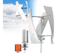 Vertical Wind Turbine Generator - 9000W 24V, 3 Blades, Low Noise, Complete Power Generation Kit with Controller, Efficient Renewable Energy Solution for Homes & Businesses