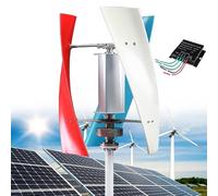 Vertical Wind Turbine Generator Kit, 14000W, 12V/24V/48V/110V/220V, Small Three-Phase AC with MPPT Controller, Industrial Energy Equipment