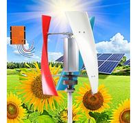 Vertical Wind Turbine Generator Kit 20000W Low Speed Vertical Wind Power Turbine Generator, 12V 24V 48V Space Saving Windmill Generator Suit for Home/RV/Marine Wind Turbine Generator Kit(Colorful,24V)
