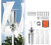 Vertical Wind Turbine Generator Kit 2000W/3000W, 3 Blade Helix Generator with Charge Controller for Marine, RV, Home & Industrial Energy, 12V