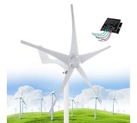Vertical Wind Turbine Generator Kit with Controller - High Efficiency 12000W 3 Phase AC Permanent Magnet for Off-Grid Power in Boats, Gazebos, Chalets, Mobile Homes