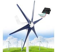 Vertical Wind Turbine Generator Kit with Controller - High Efficiency 12000W 3 Phase AC Permanent Magnet for Off-Grid Power in Boats, Gazebos, Chalets, Mobile Homes