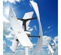 Vertical Wind Turbine Generator - No Noise Magnetic Levitation with Controller for Street Lighting, 12V Renewable Energy Solution for Home Use