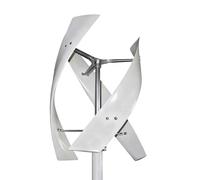 Vertical Wind Turbine Generator with Magnetic Levitation, Noiseless High-Power Three-Blade Design for Home and Street Lighting