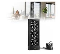 Vertical Window Fan with Reversible Airflow