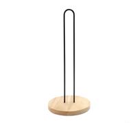 Vertical Wooden Kitchen Roll Holder 14.9cm Base Stable