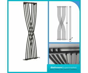 Vertical Xcite Designer Anthracite Column Radiators Central Heating Panel