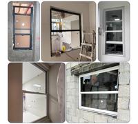 VerticalLiftSlidingWindowAdjustableHeightFlushMountDesignPerfectforCabinsTinyHomesGarages40x110cm(15.7x43.3in) forVersatileLivingSpaces