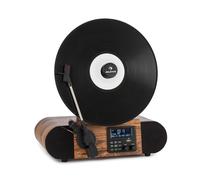 Verticalo SE DAB Retro turntable DAB+ FM tuner USB BT AUX wood