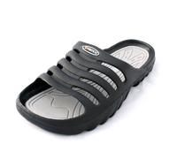 Vertico - Shower Sandals | Slide-On and Comfortable Pool-Side Shoes Black Size: 7 UK